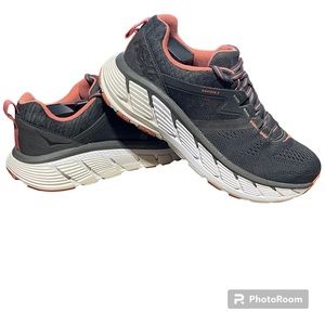 Hoka One One W Gaviota 2 Womens 1099630 DSLN Grey/Pink Running Shoes Size 8.5